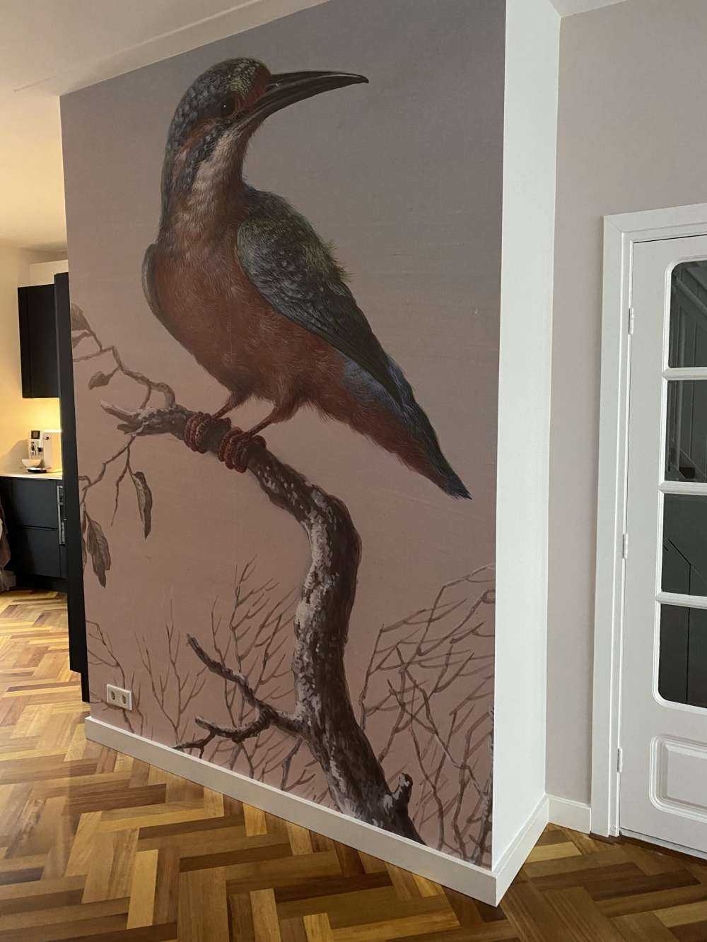 Martin-pêcheur peinture