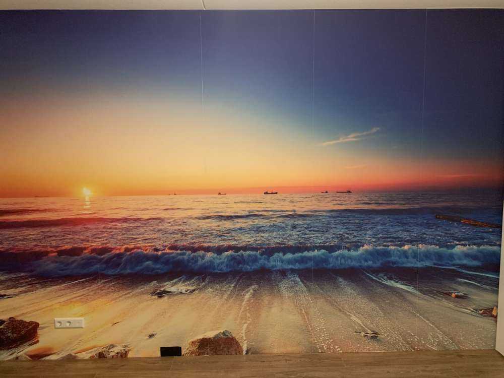 Coucher de soleil sur la mer