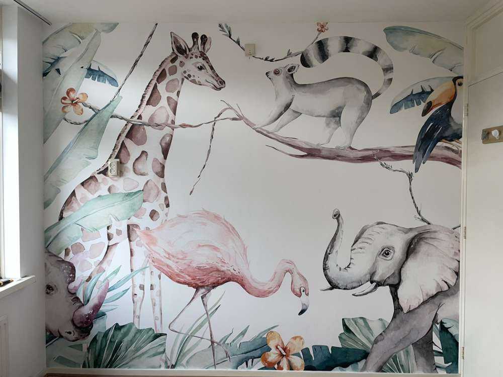 Aquarelle d'animaux africains