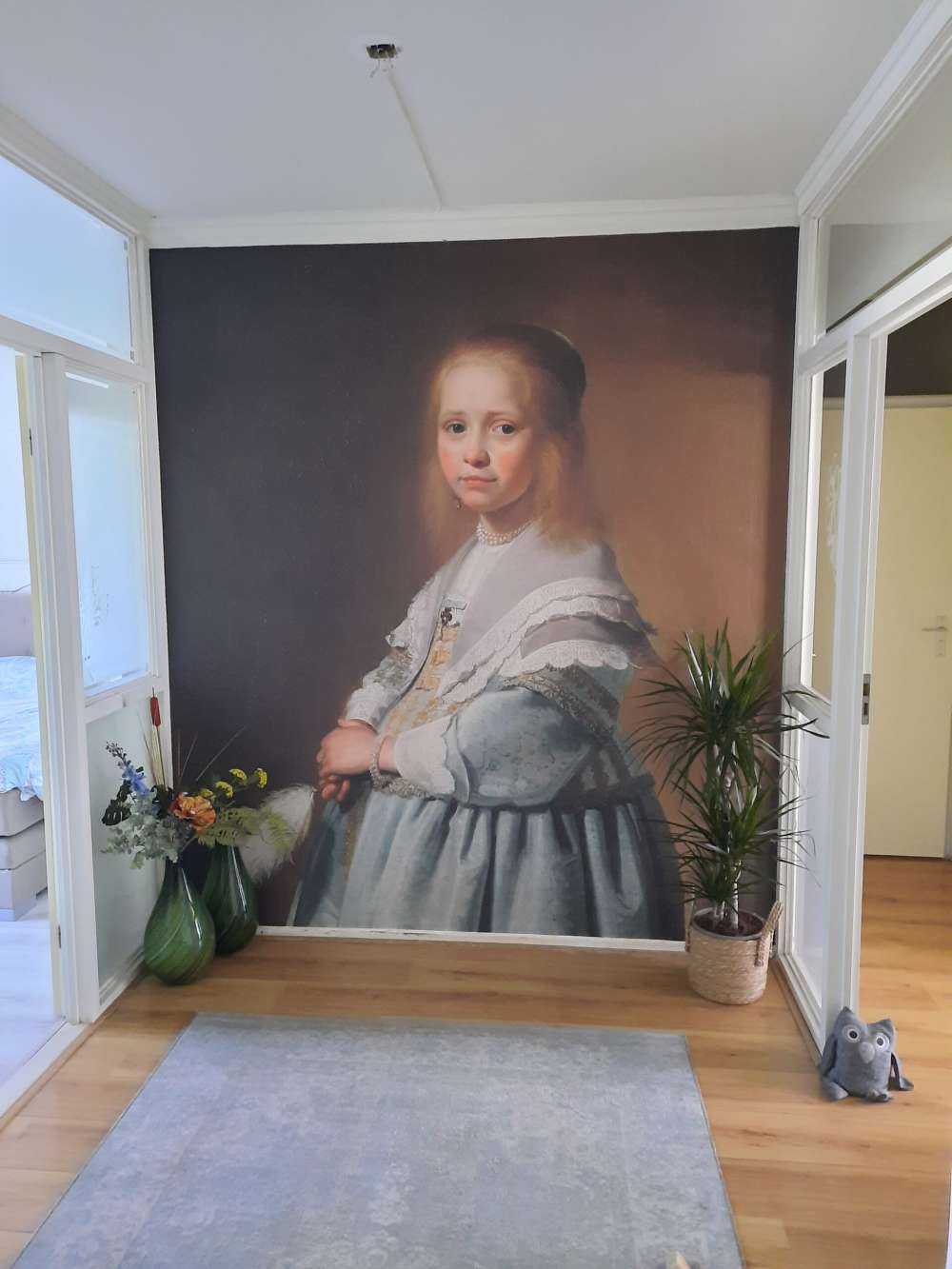 Portrait d'une fille en bleu
