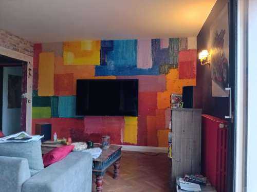 Répartition des surfaces colorées