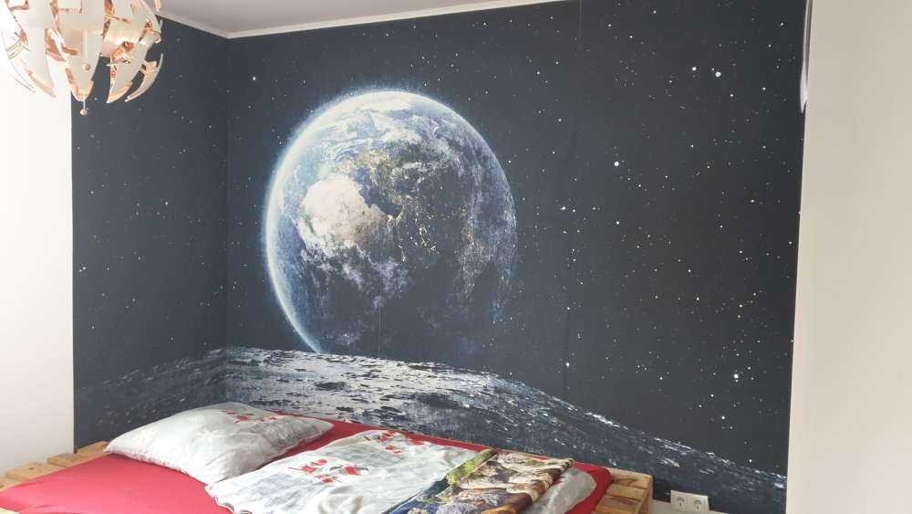 La lune et la terre