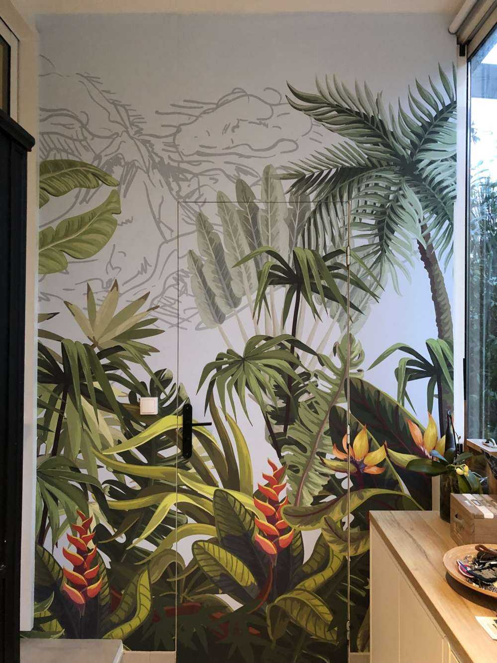 Arbres et fleurs de la jungle
