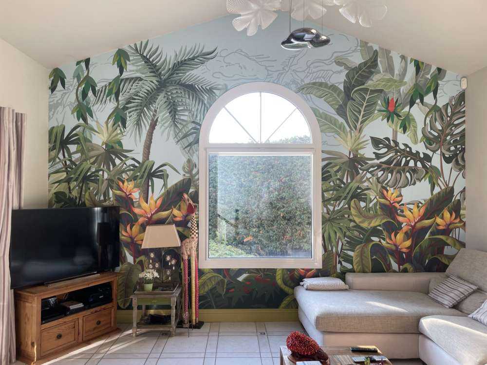 Arbres et fleurs de la jungle