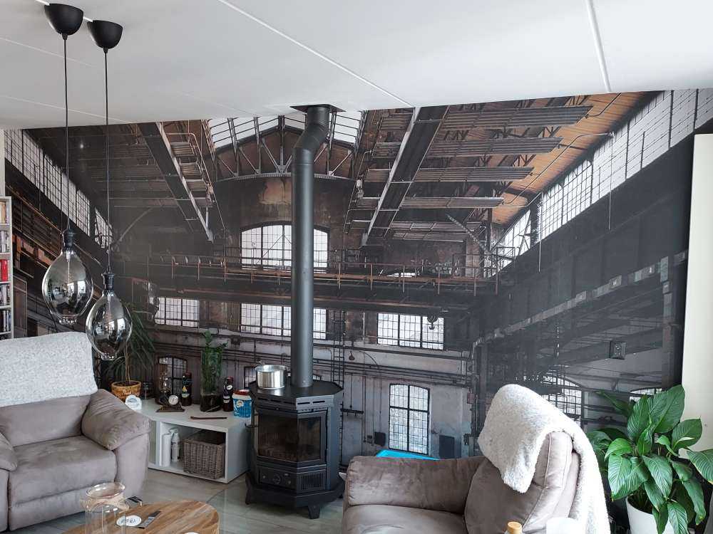 Hall industriel abandonné