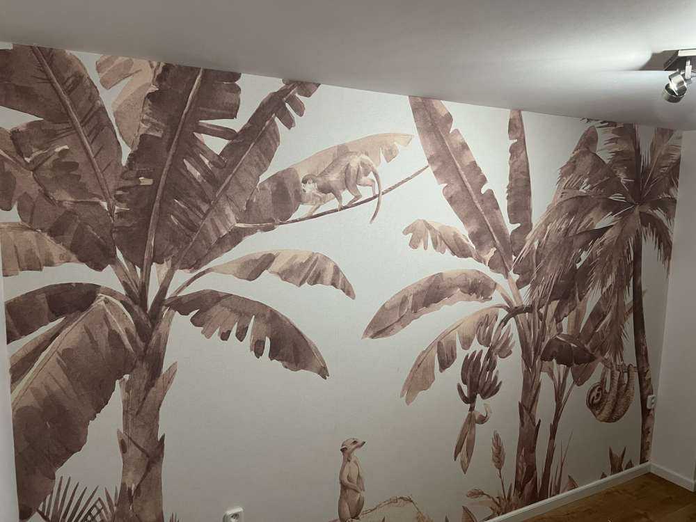 Petits animaux de la jungle en taupe