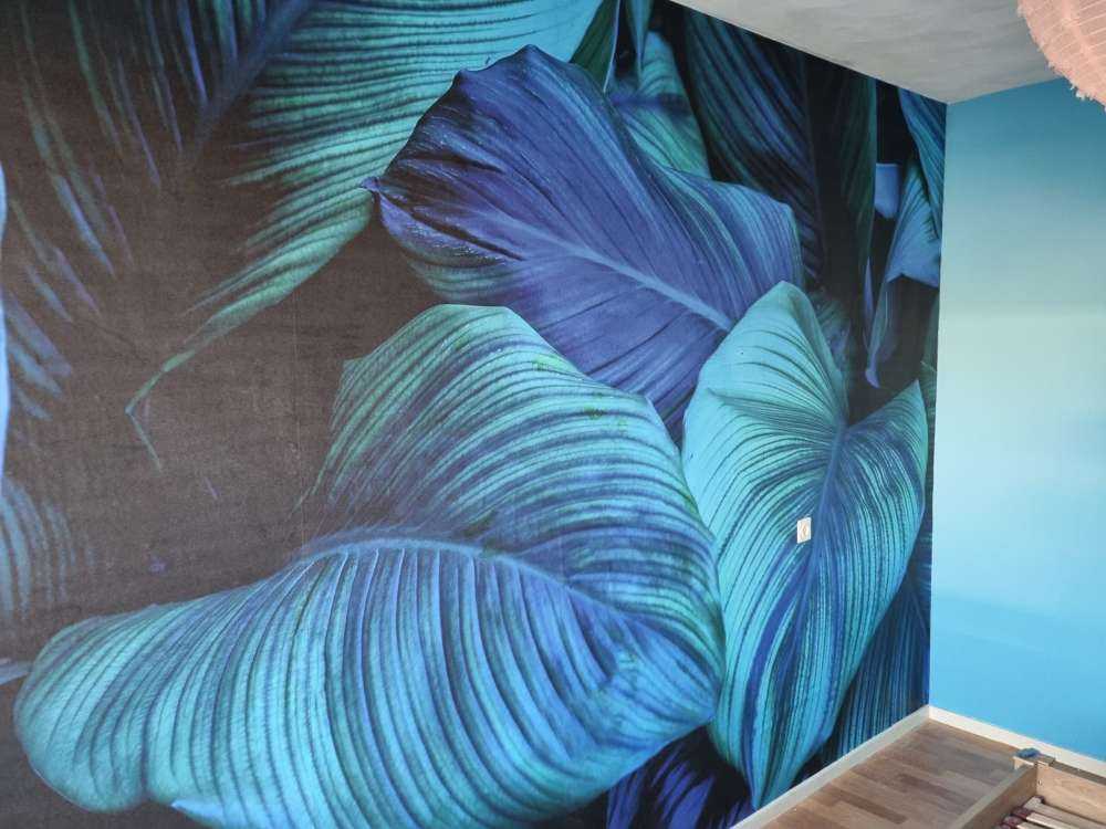 Feuilles bleues