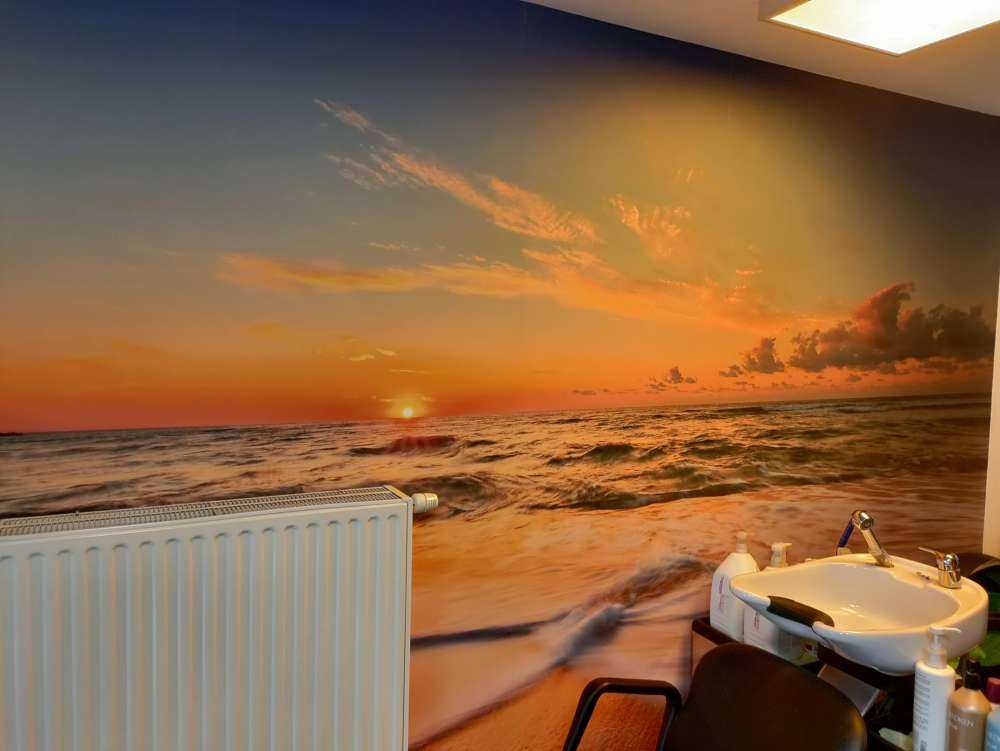 Coucher de soleil sur la mer