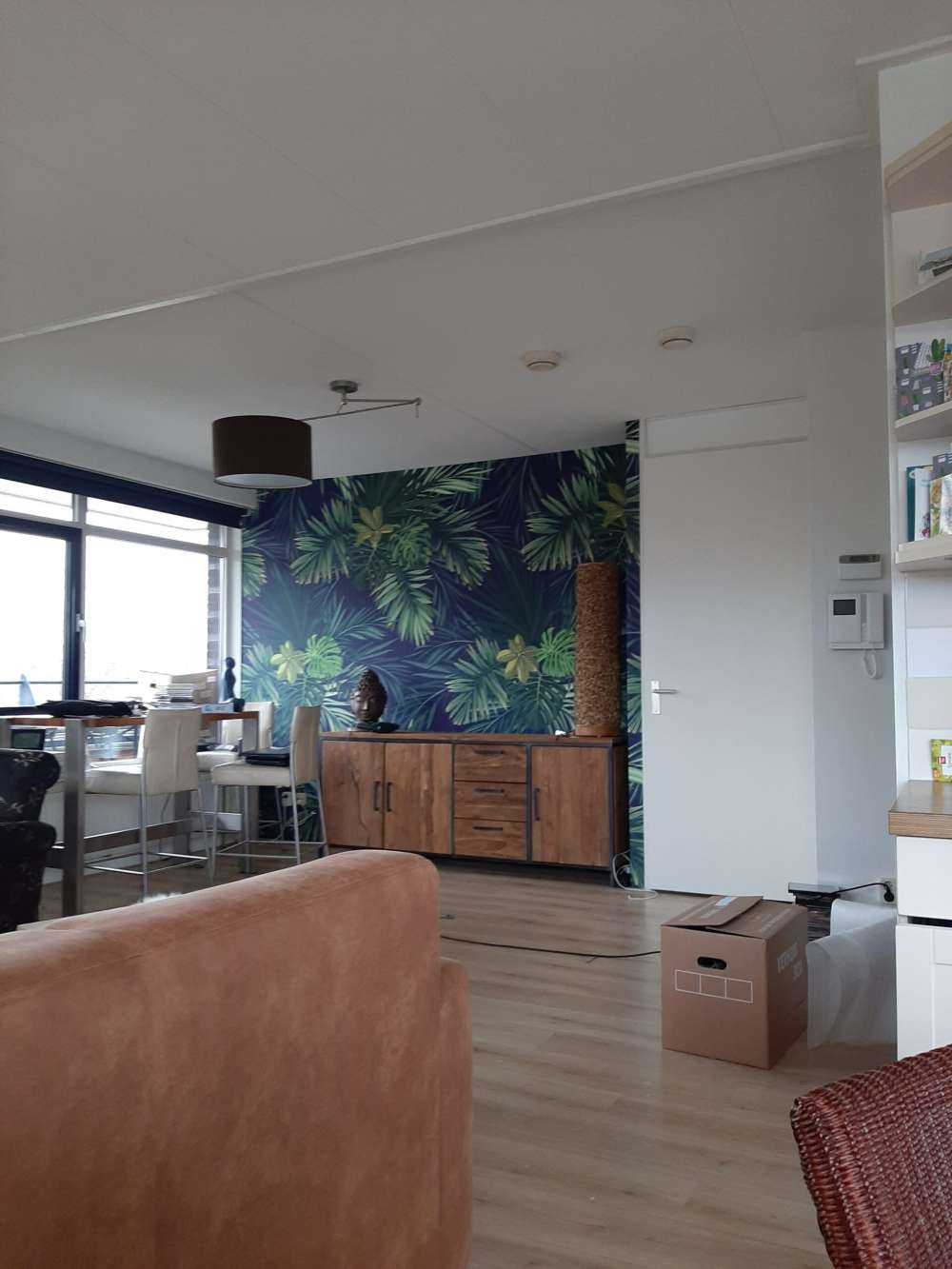 Motif avec belles feuilles vertes