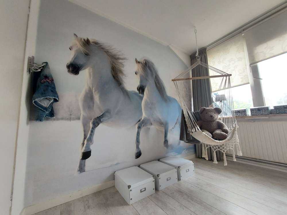 Chevaux dans la neige