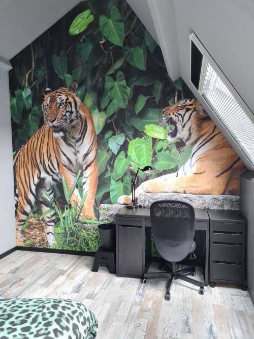 Tigre dans la jungle