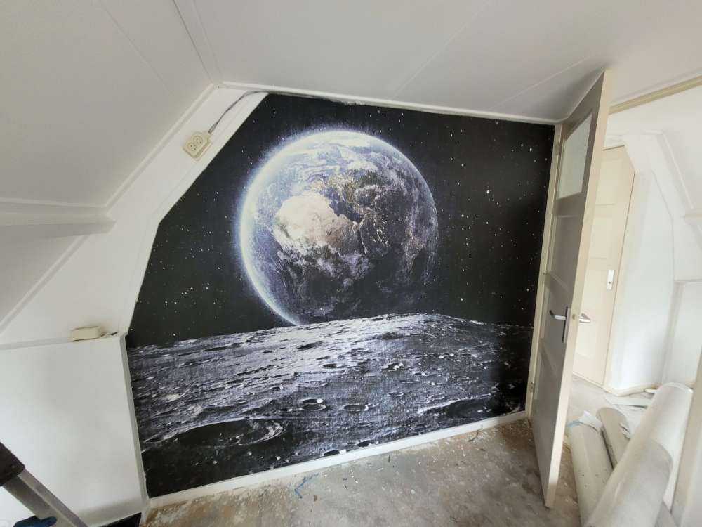 La lune et la terre