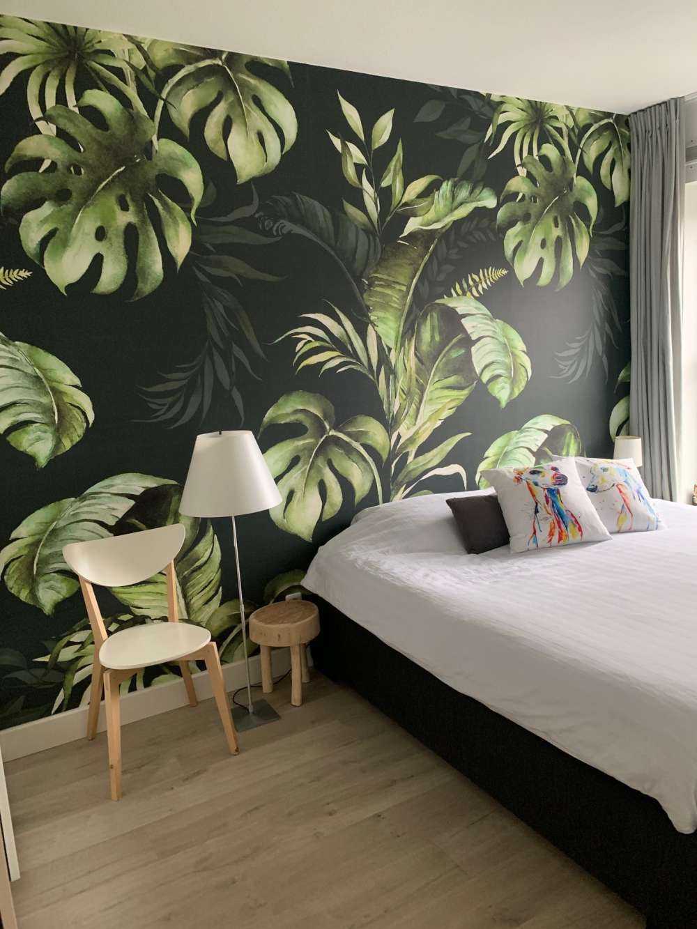 Motif vert avec des feuilles