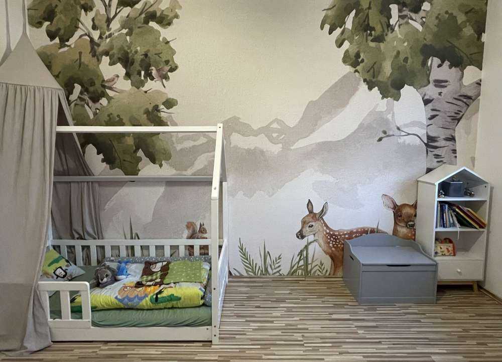 Deux cerfs dans la forêt