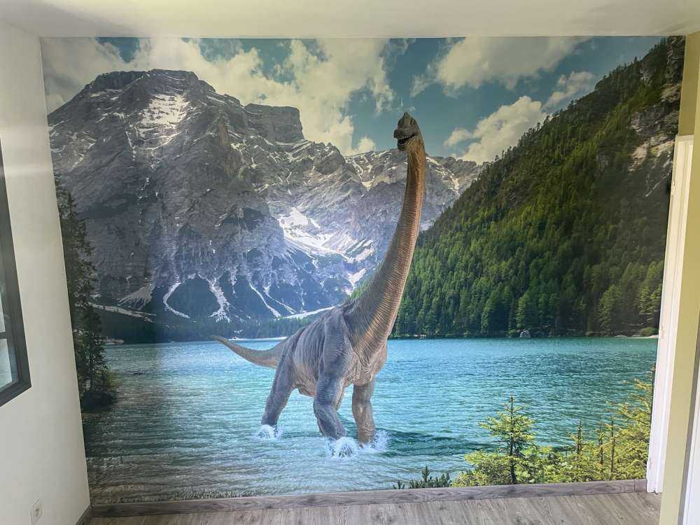 Brachiosaurus dans l'eau