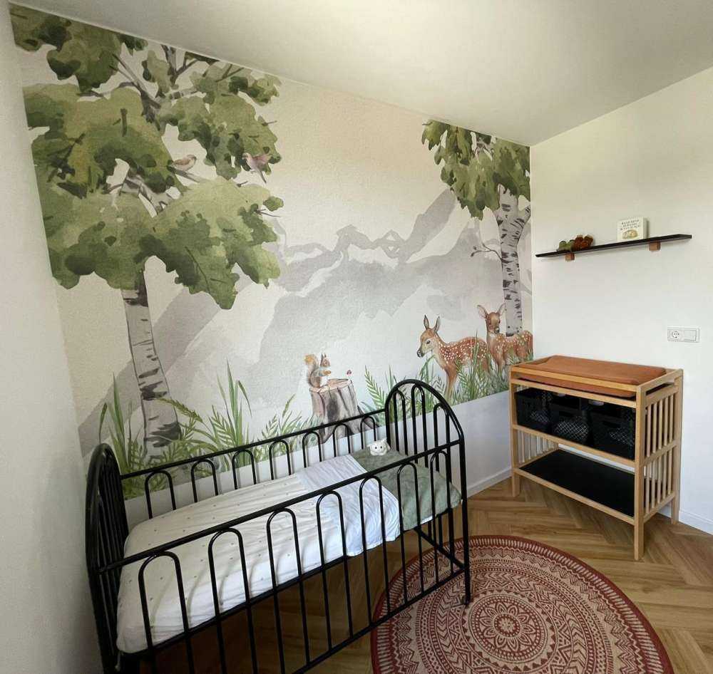 Deux cerfs dans la forêt