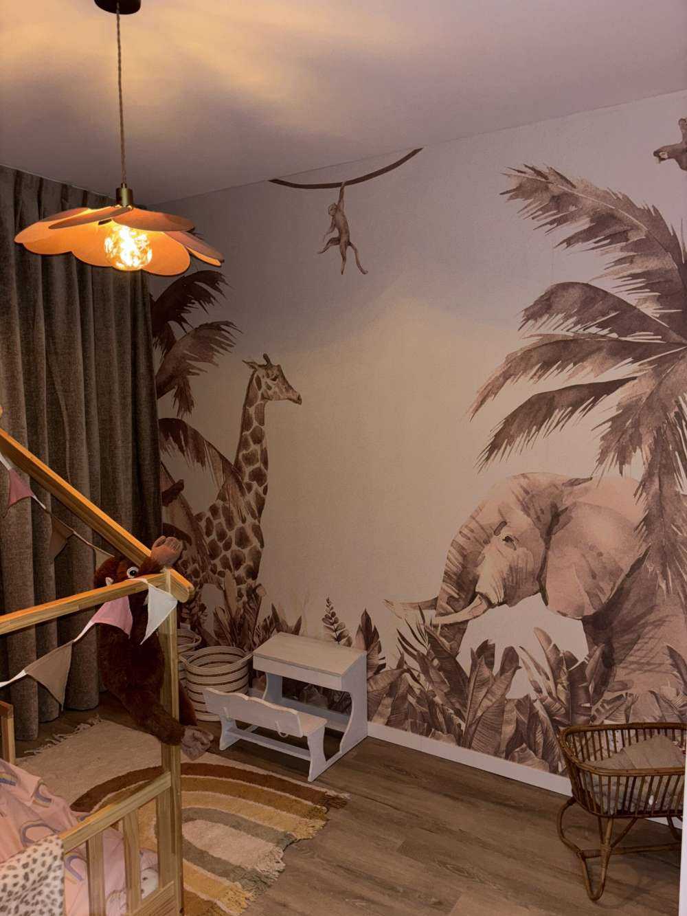 Divers animaux de la jungle en taupe