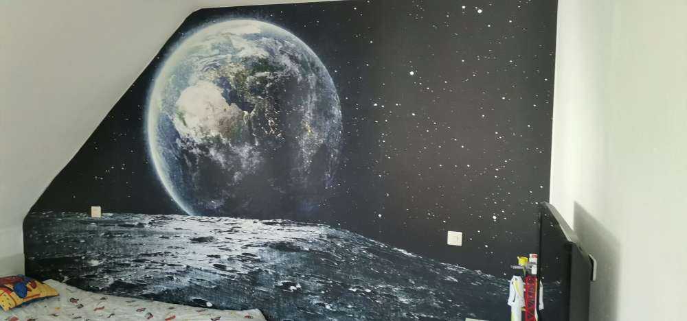 La lune et la terre