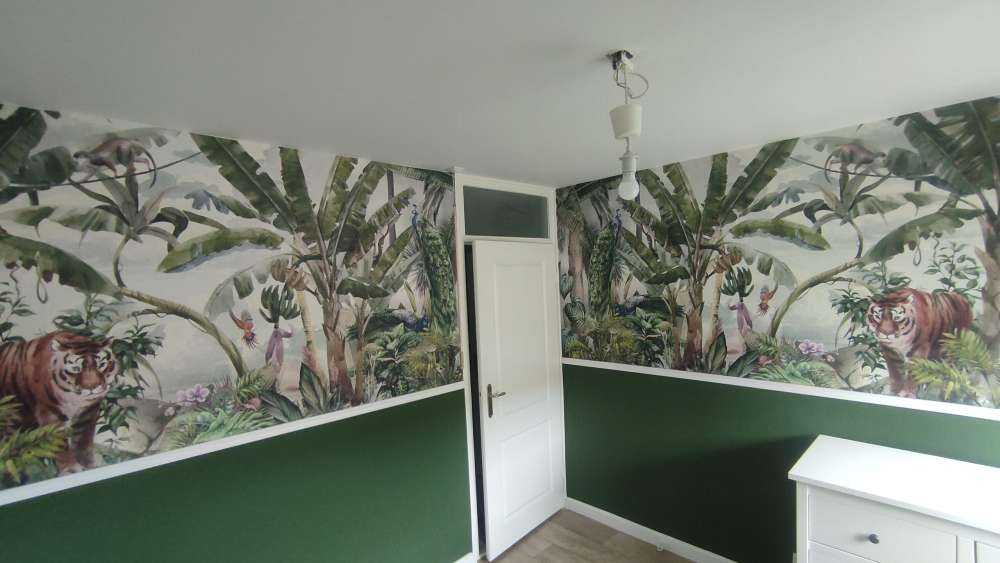Dessin tropical de forêt tropicale