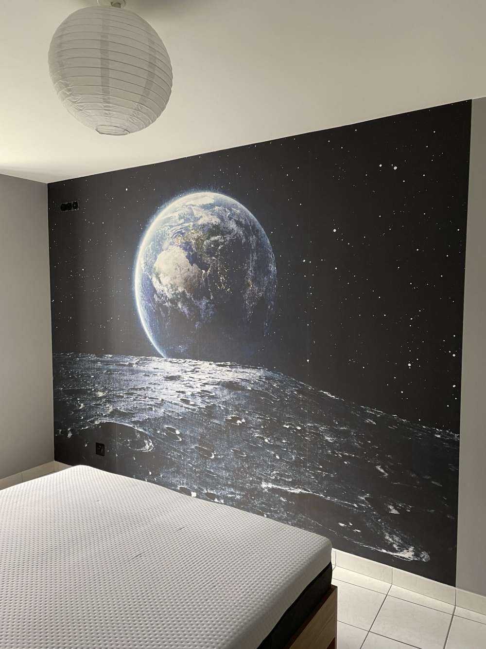 La lune et la terre