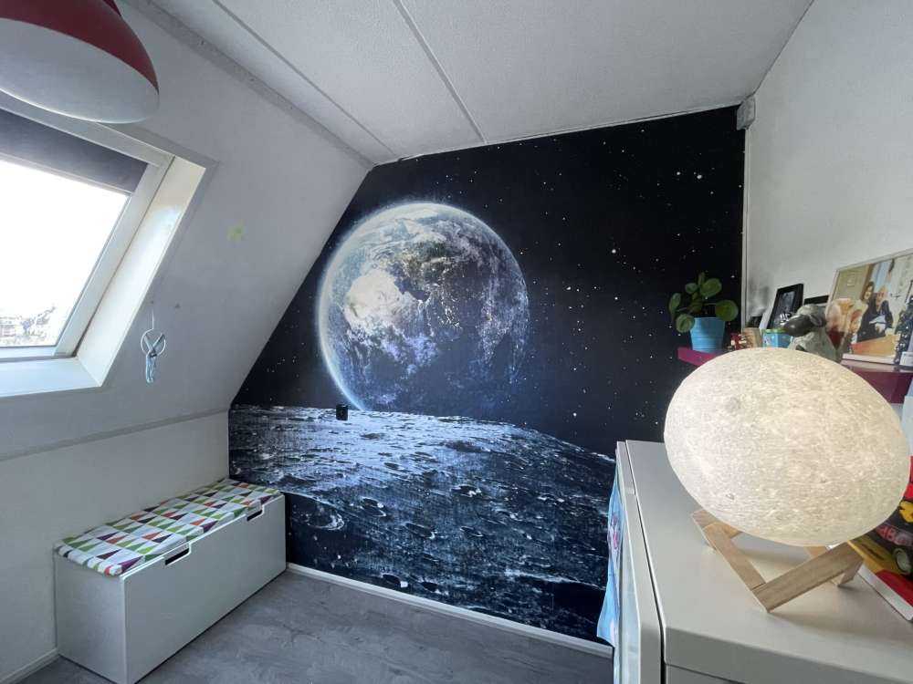 La lune et la terre