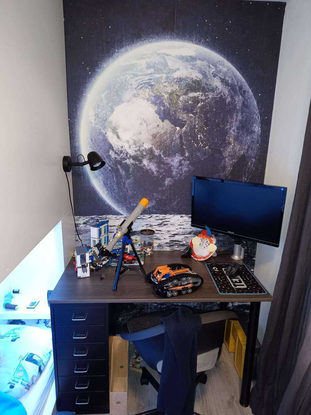 La lune et la terre