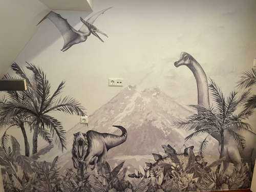 Dinos en noir et blanc