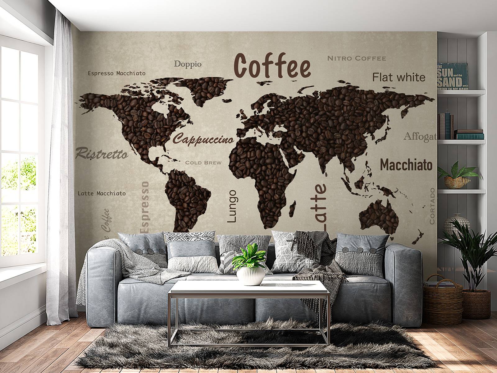Carte du monde du café