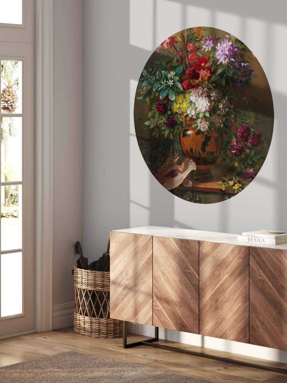 Nature morte aux fleurs dans un vase grec