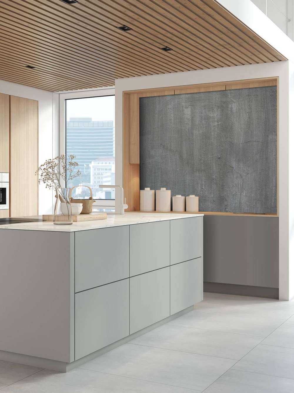 Grijze betonwand