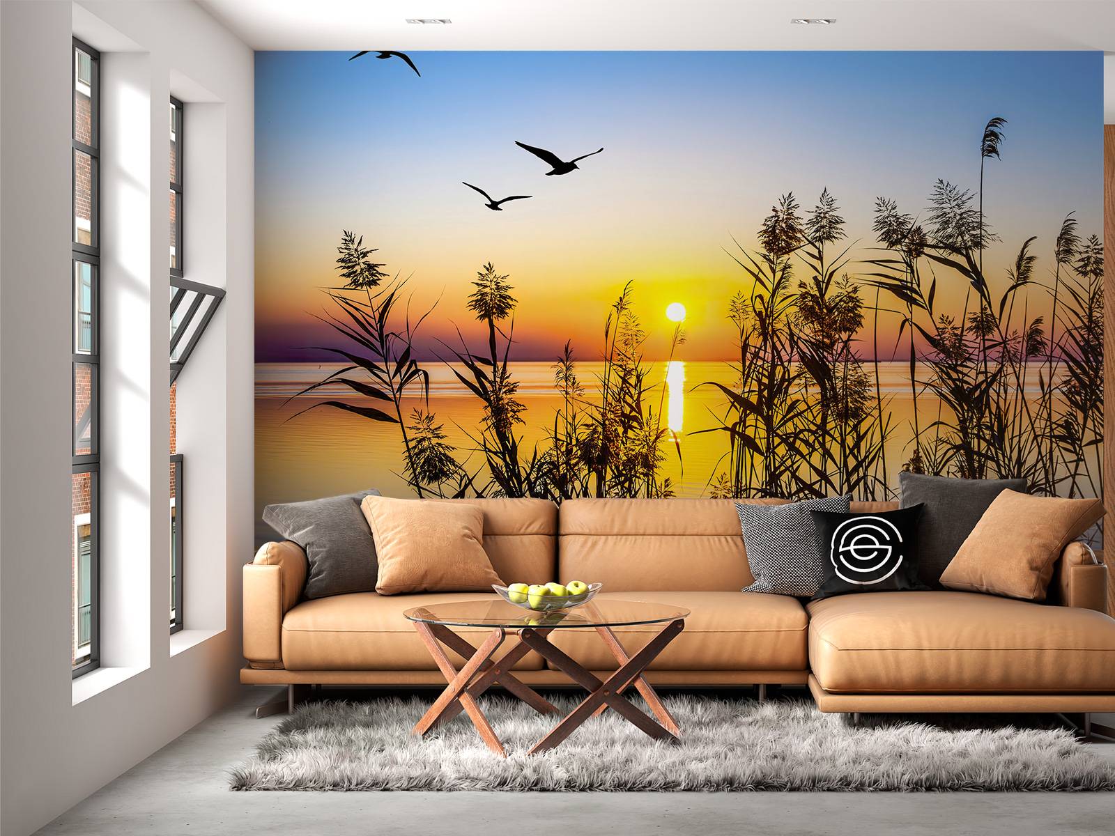 Coucher de soleil sur le lac