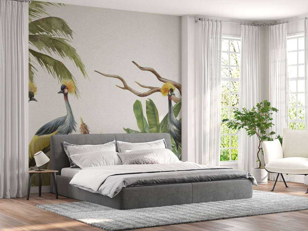 Jungle avec grues