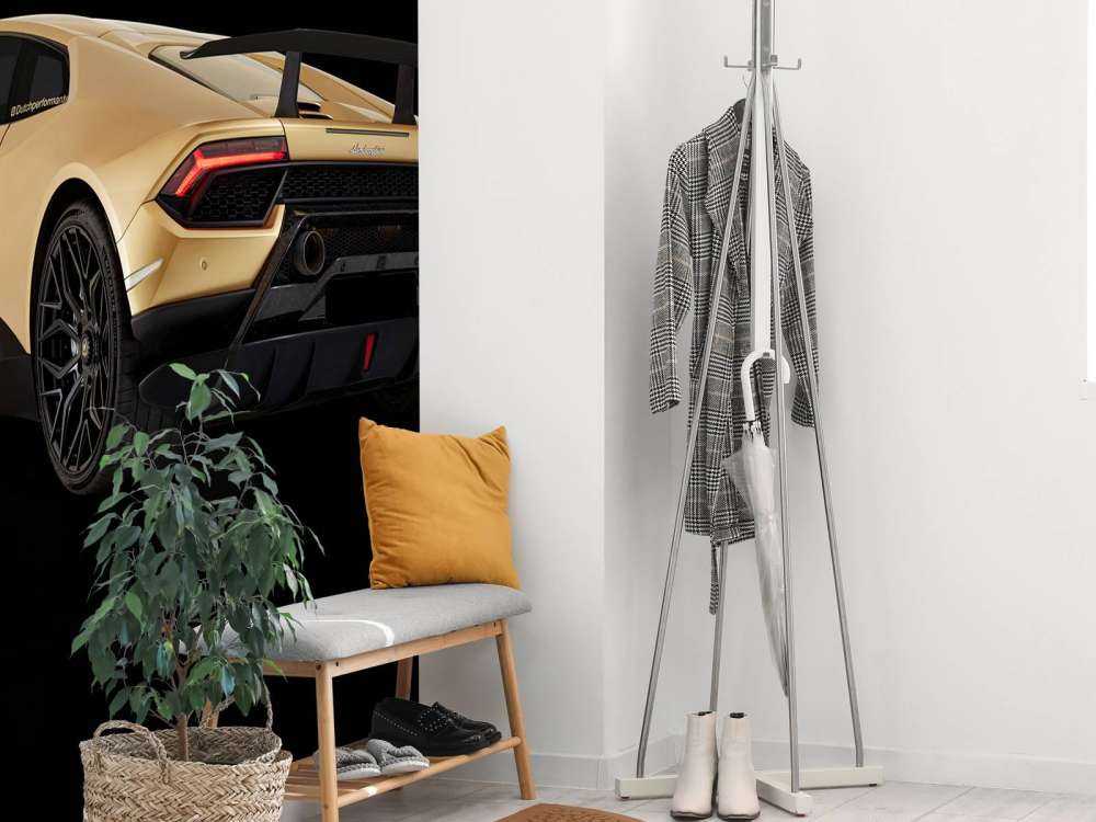 Lamborghini Huracán - Côté arrière gauche, noir
