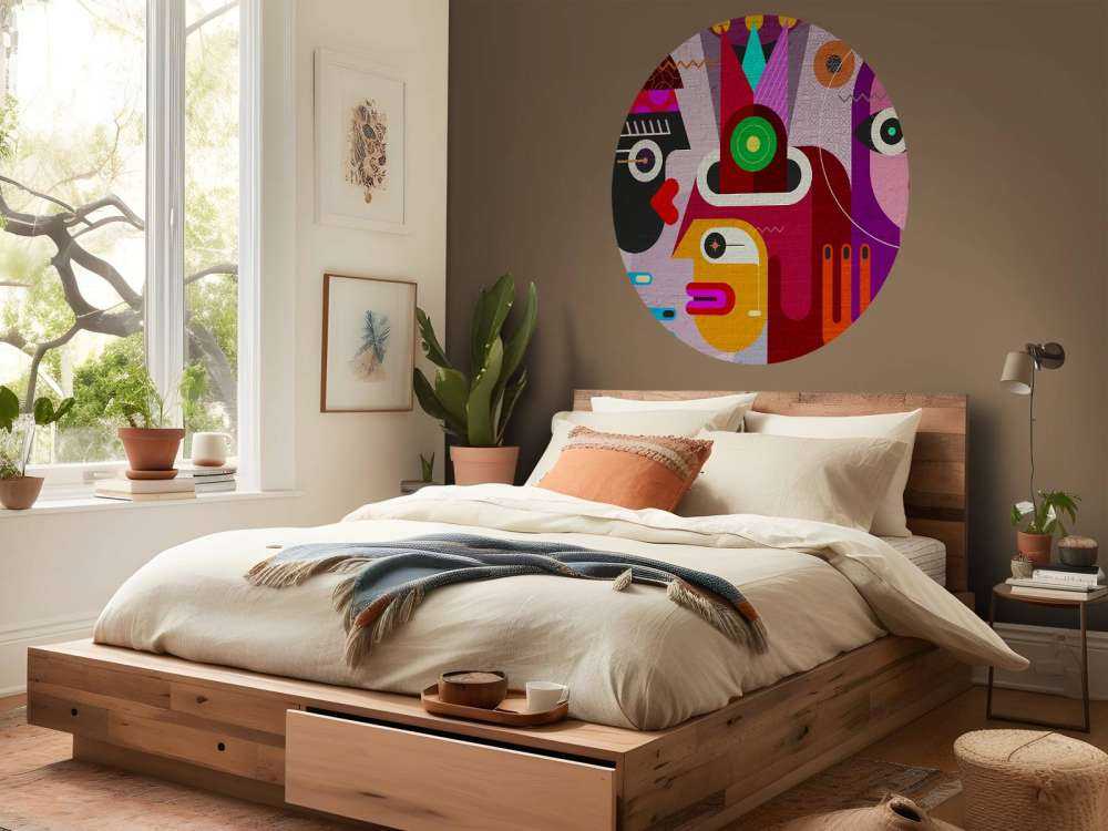 Des graffitis avec des visages