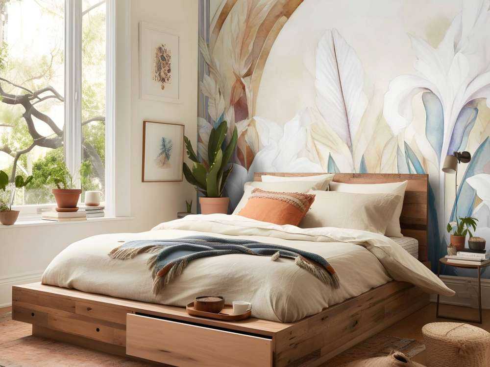 Iris au lever du soleil bleu