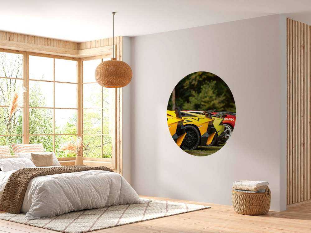 Collection de supercars dans la nature