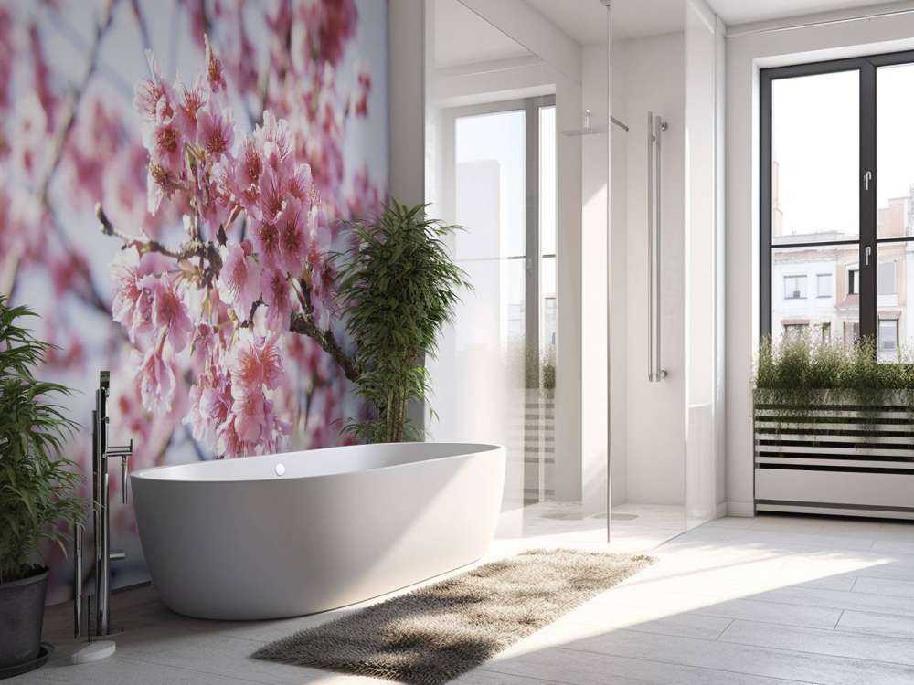 Gros plan sur la fleur rose