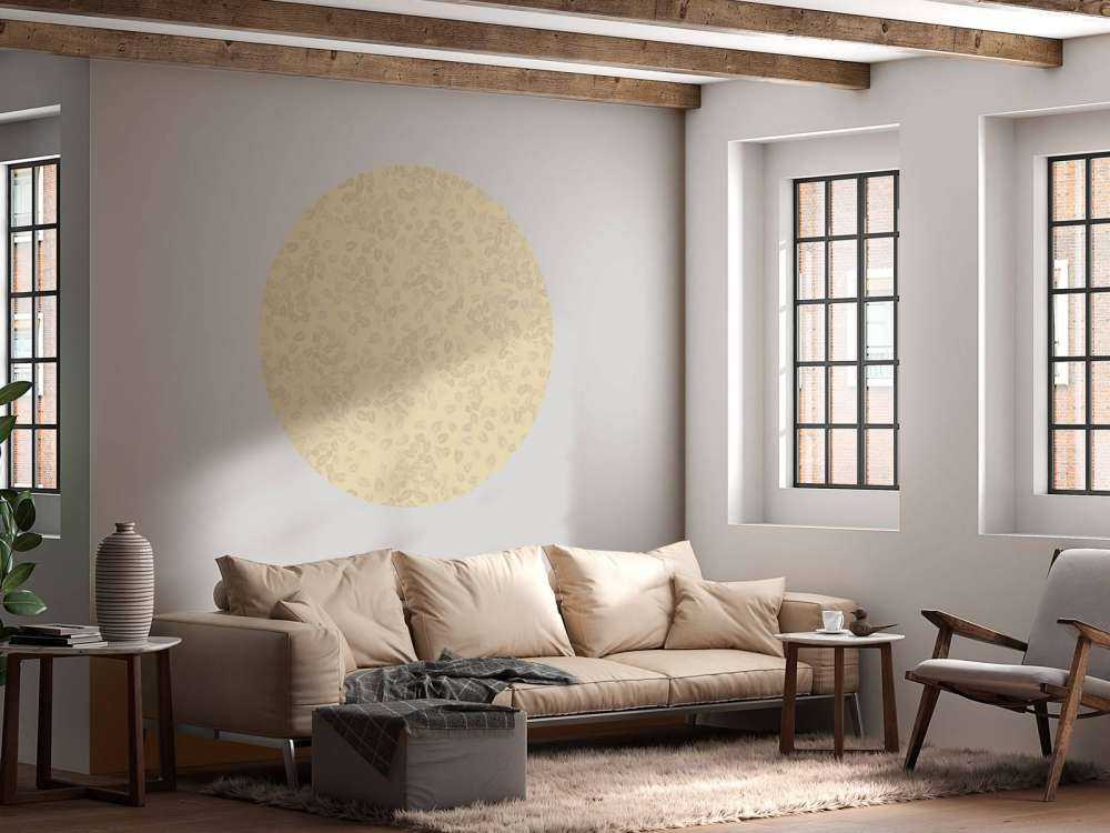 Petites feuilles sur beige
