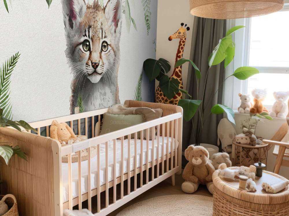 Bébé lynx dans la jungle