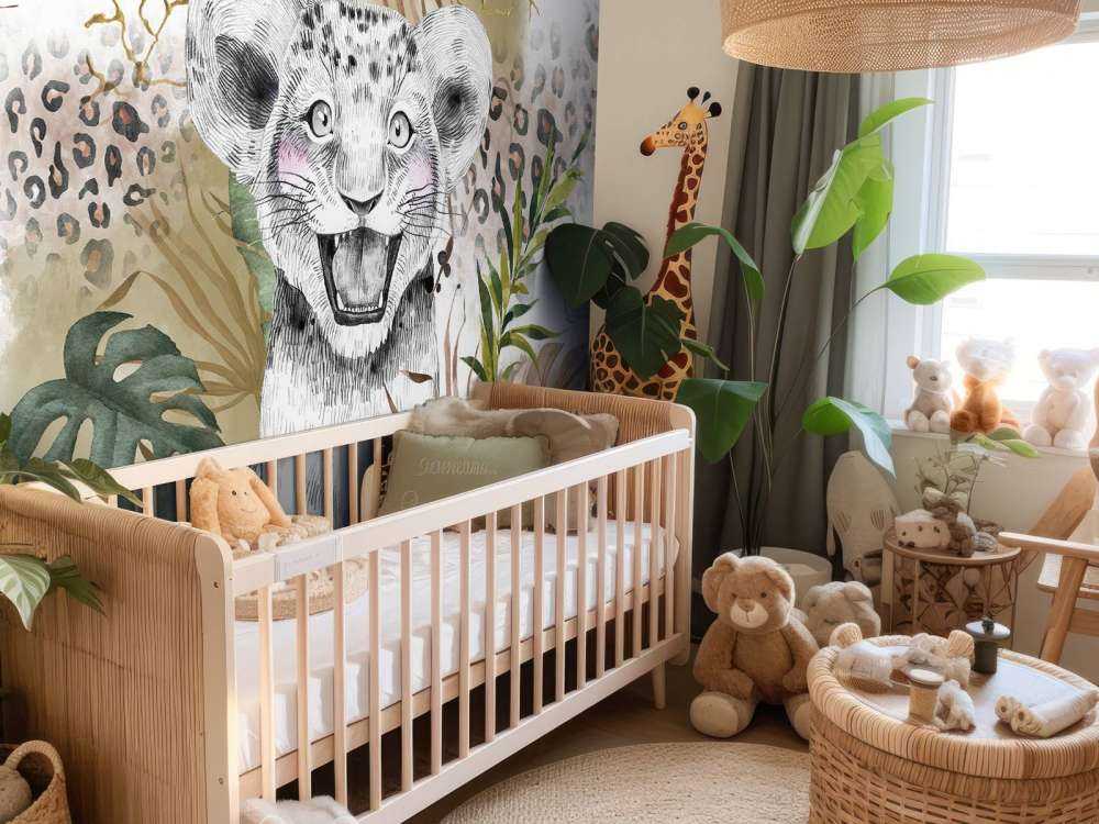 Bébé lion savana