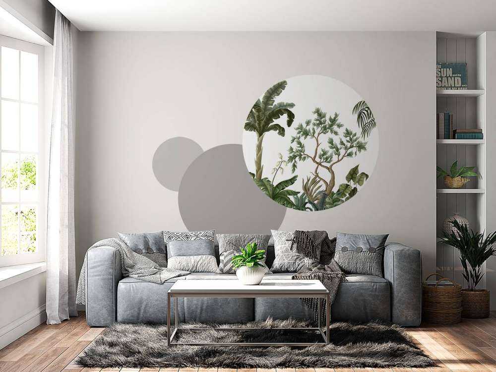 Paysage de jungle avec des palmiers