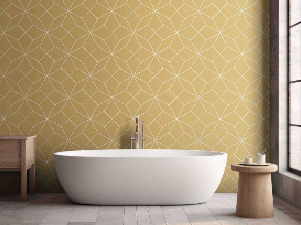 Motif Lignes abstraites, blanc