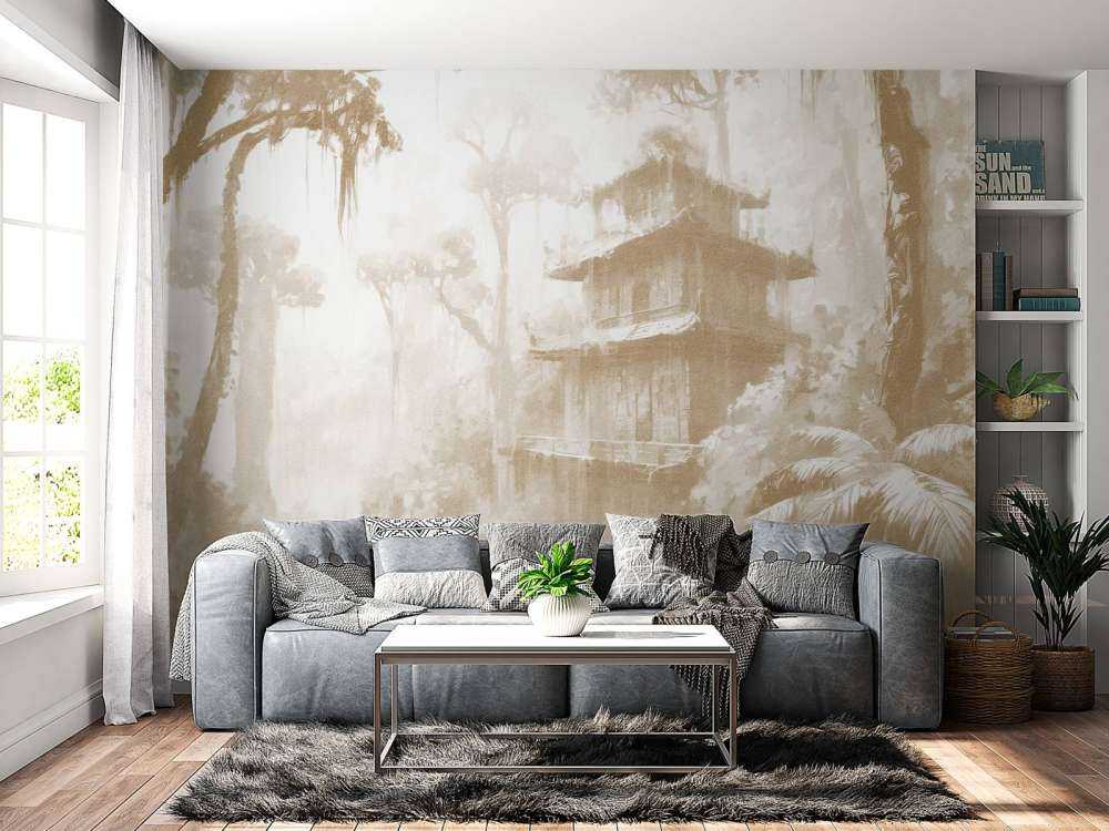 Cabane Cachée dans la Forêt Brumeuse, taupe