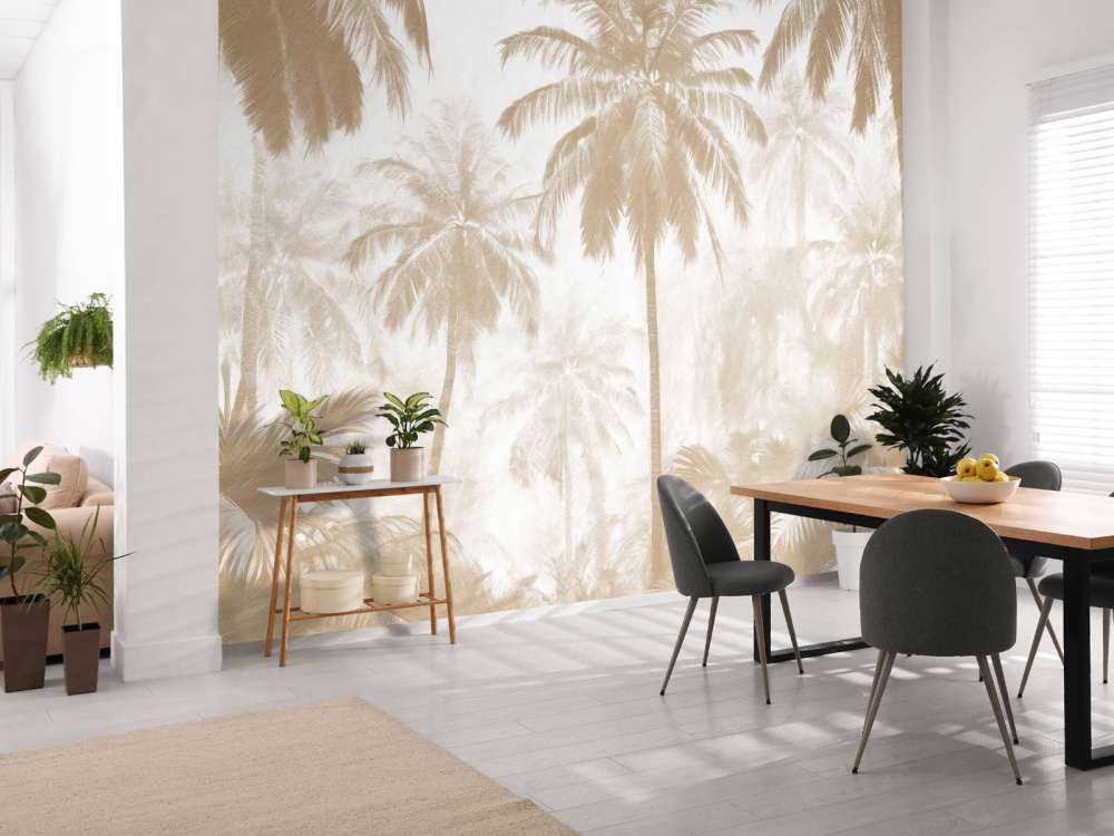 Forêt de Palmiers Brumeuse, taupe