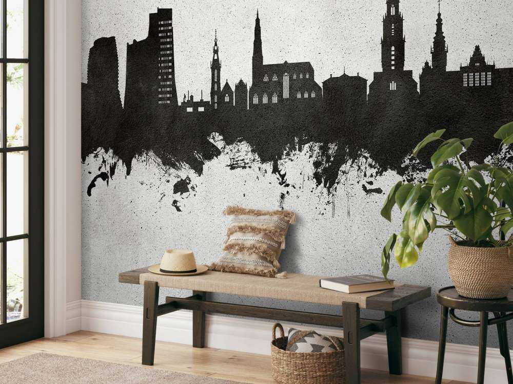 Aquarelle skyline, Groningue