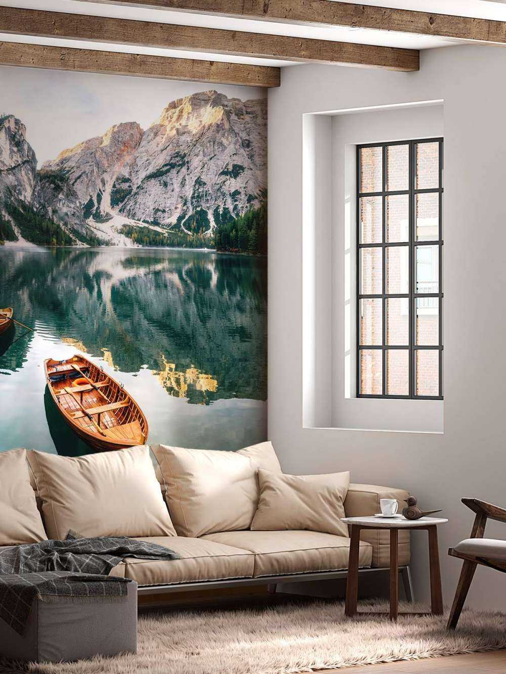 Bateaux en lac italien
