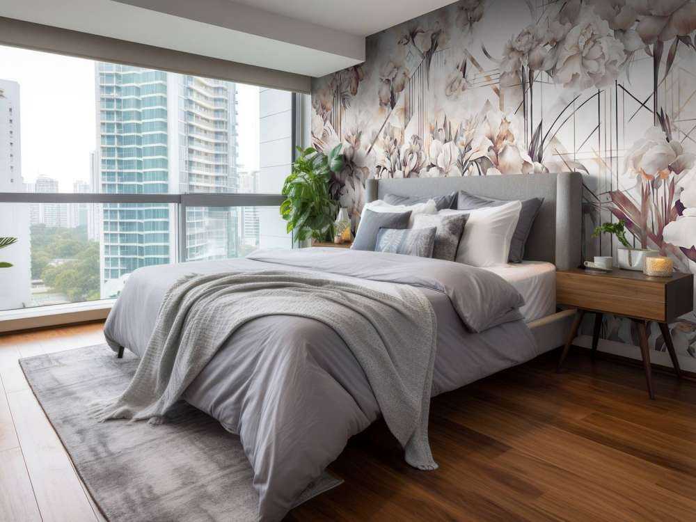 Immenses iris aquarelle sépia