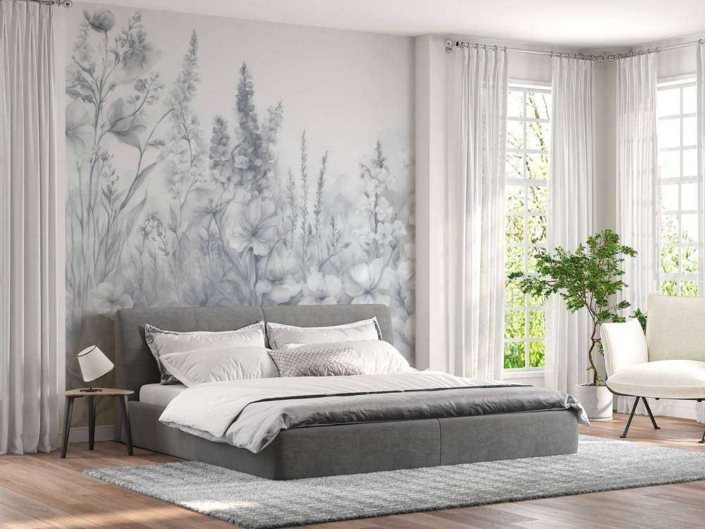 Jardin anglais tendre - bleu