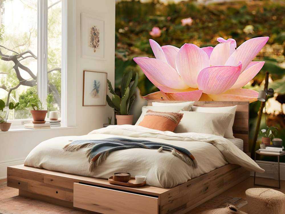 La fleur de lotus rose