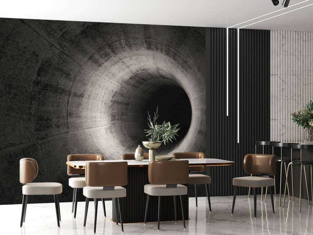 Tunnel 3D en béton